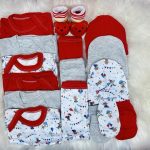 Pack ajuar rojo/gris