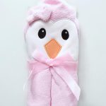 Toalla de baño  Pingüina rosada