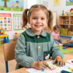 delantal de colegio para niña